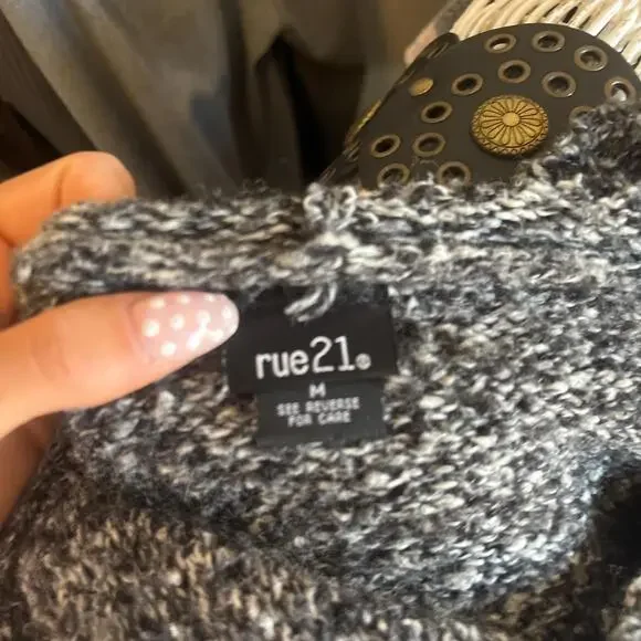 y2k rue 21 knit henley style sweater - Picture 5 of 6